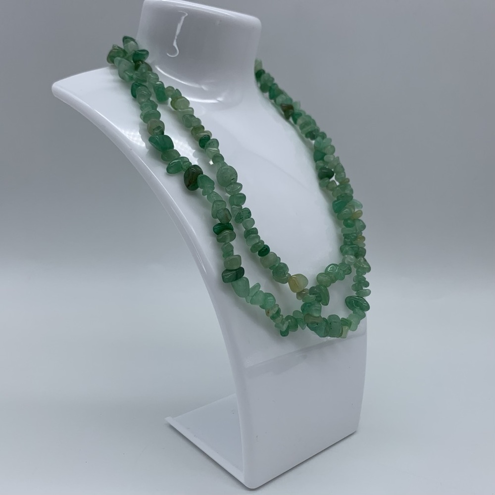 #2 Green Aventurine Natural Rough Stone Necklace